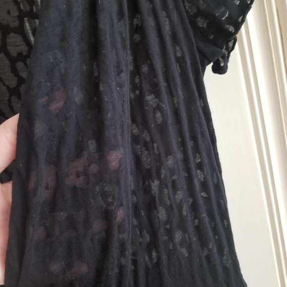 😎 Black Leopard Print Sheer Express Dress 😎 - Picture 3 of 5